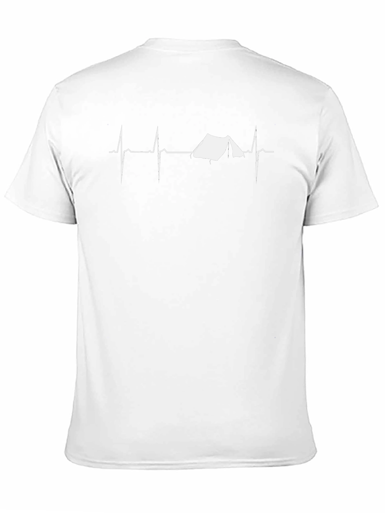Camping Heartbeat Graphic Tee - Adventure Shirt