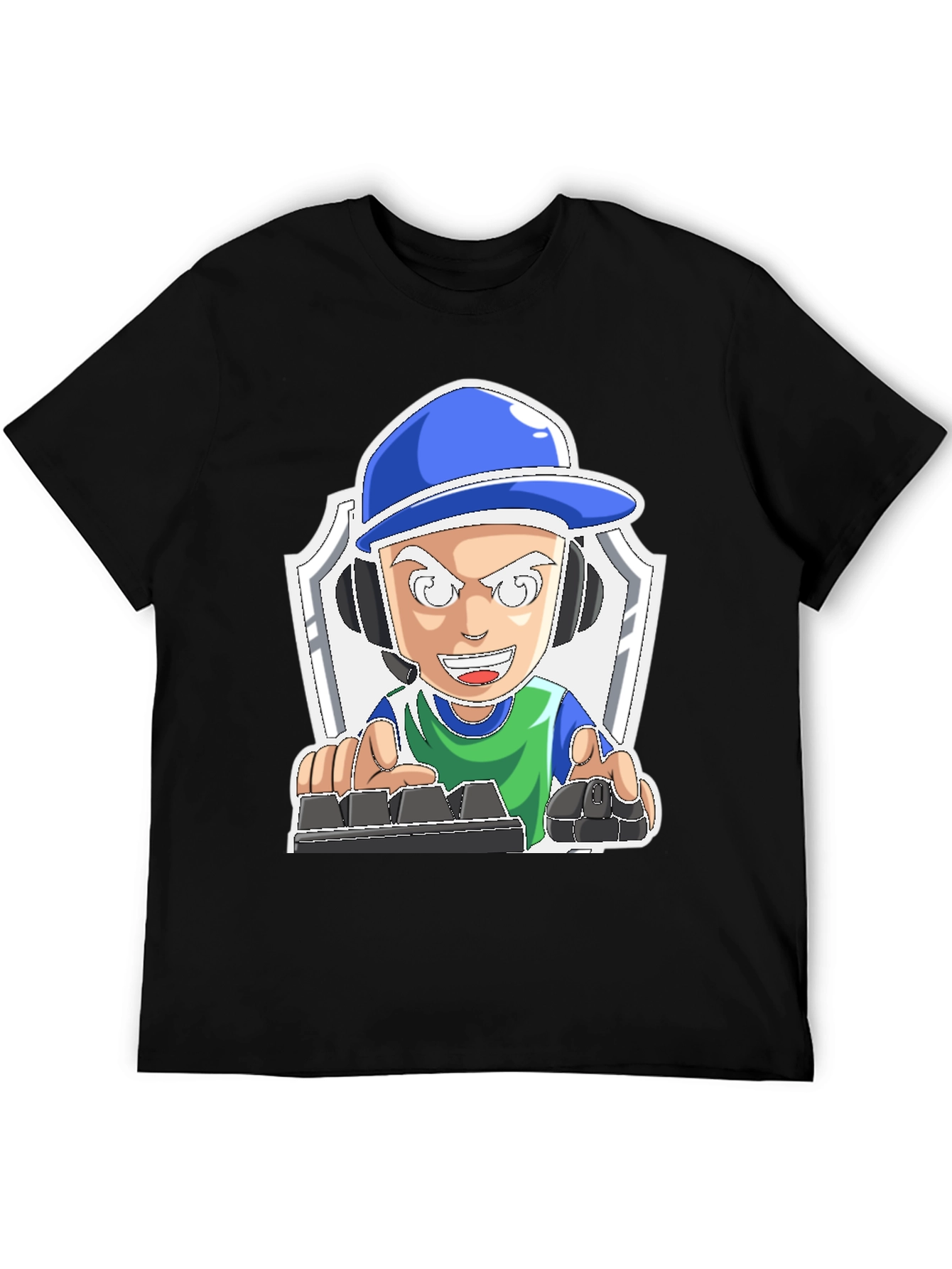 Gamer Cartoon Graphic Tee