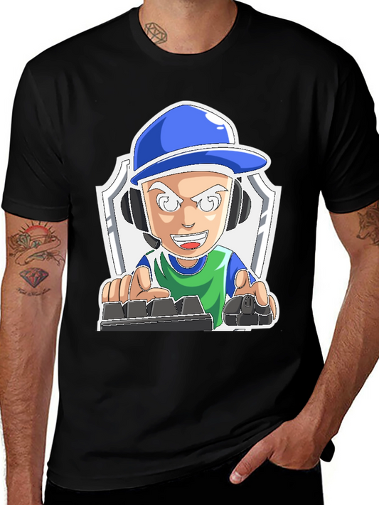 Gamer Cartoon Graphic Tee