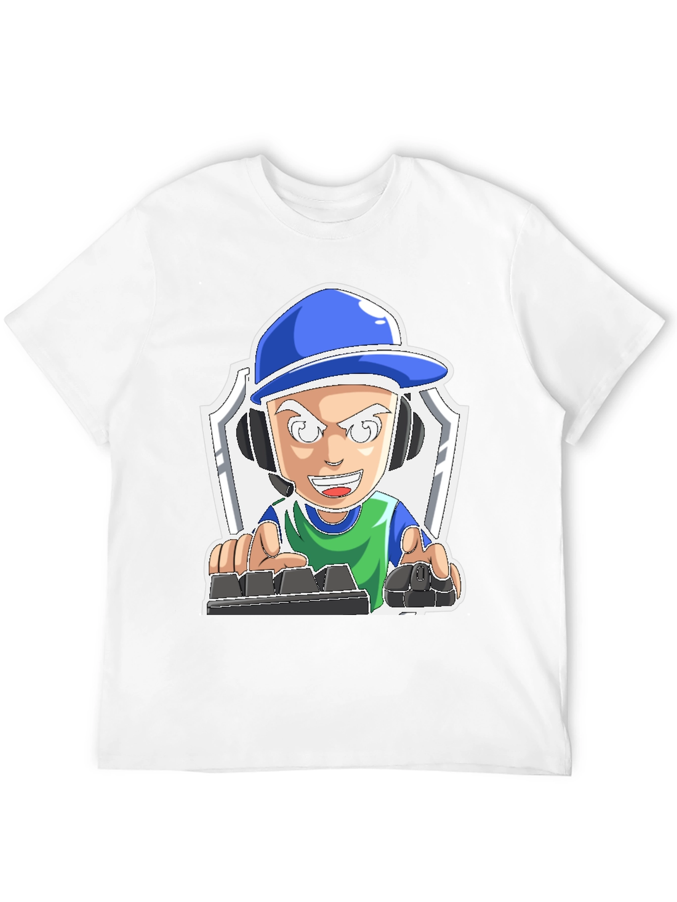 Gamer Cartoon Graphic Tee