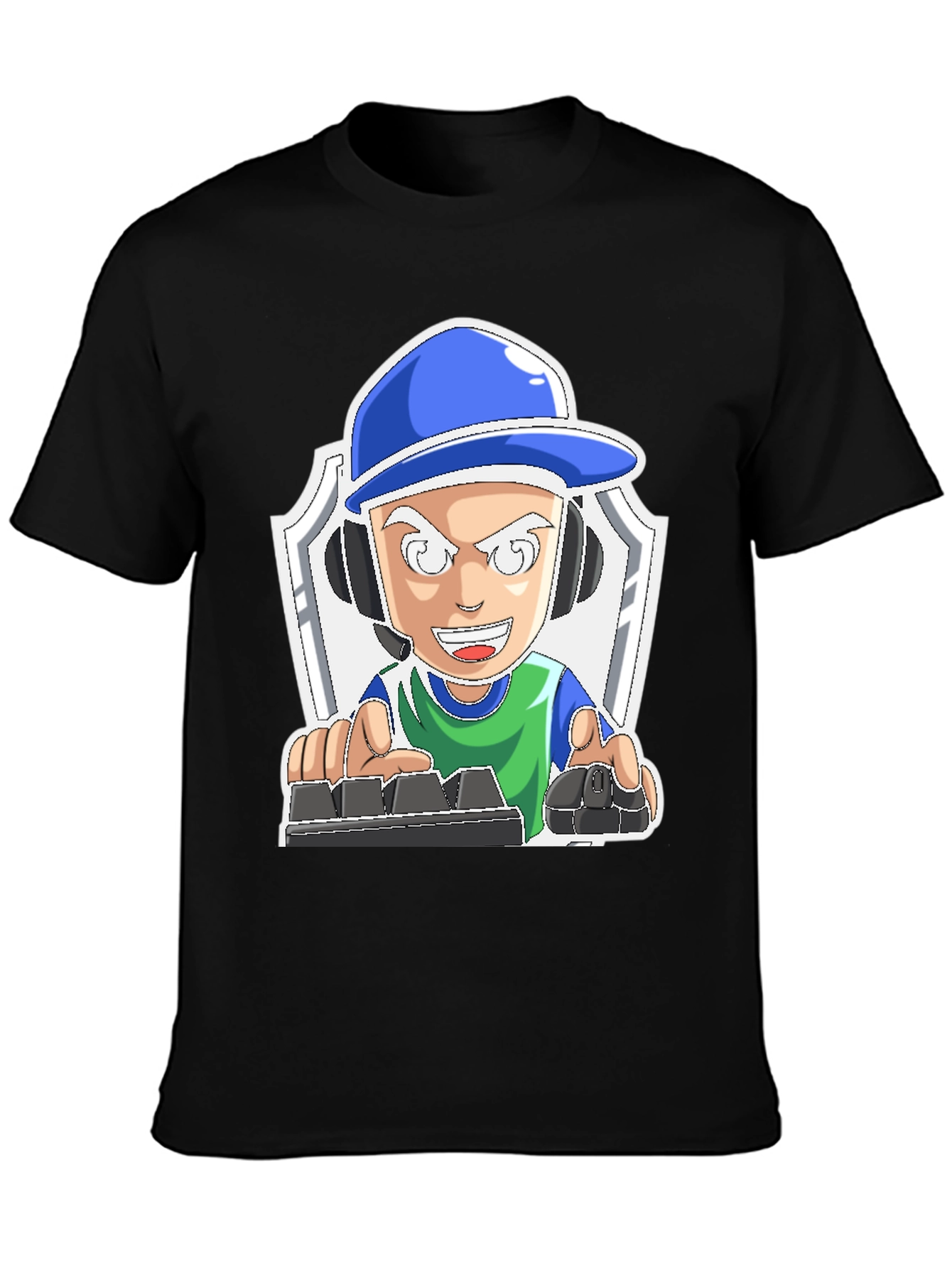 Gamer Cartoon Graphic Tee