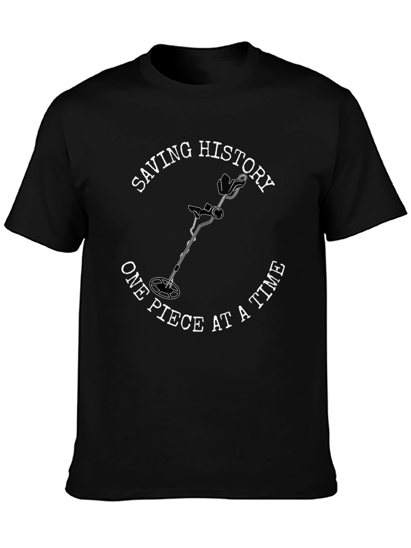 Saving History Metal Detecting Graphic T-Shirt