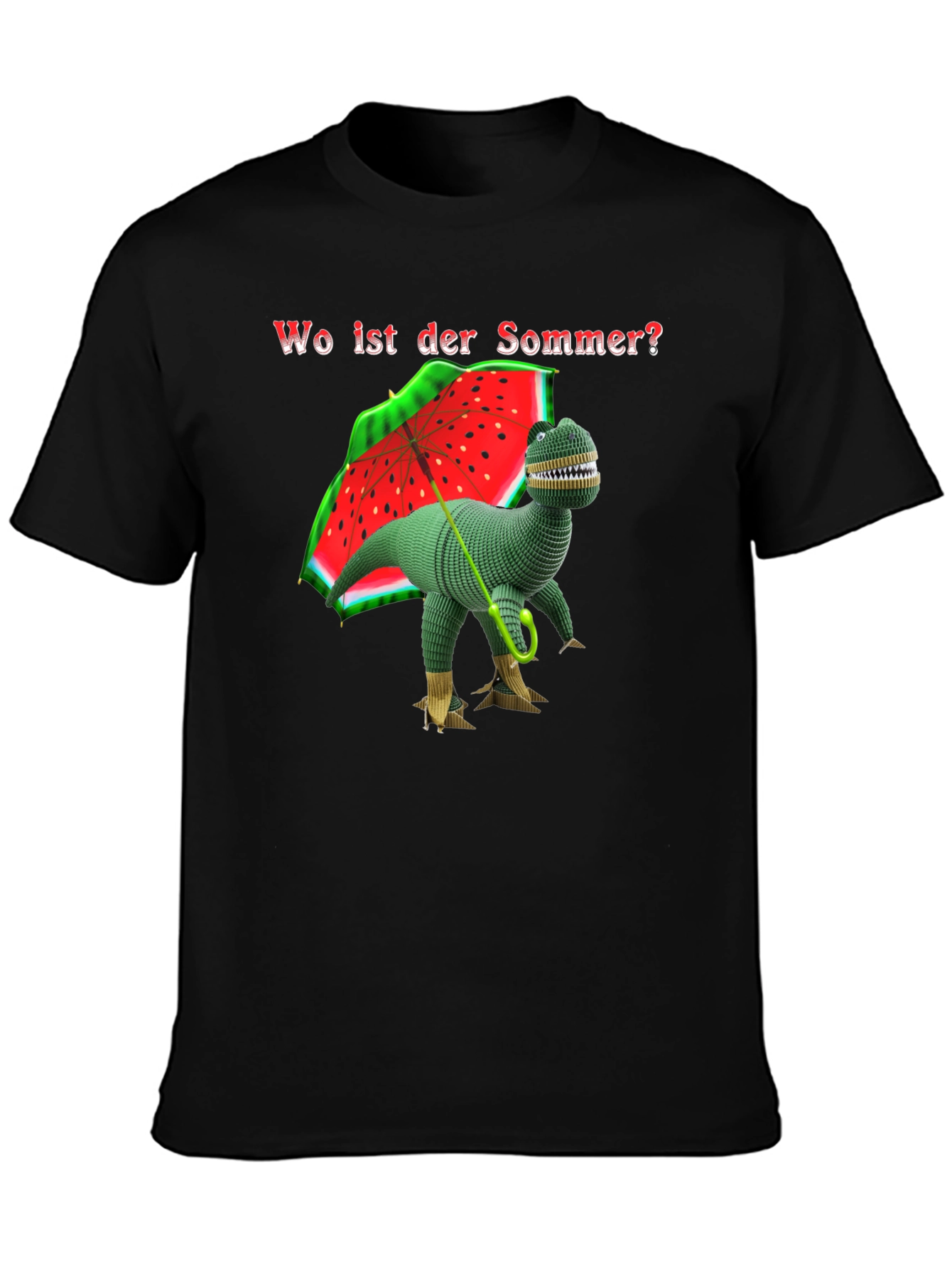 Funny Dinosaur T-Shirt - Wo ist der Sommer?