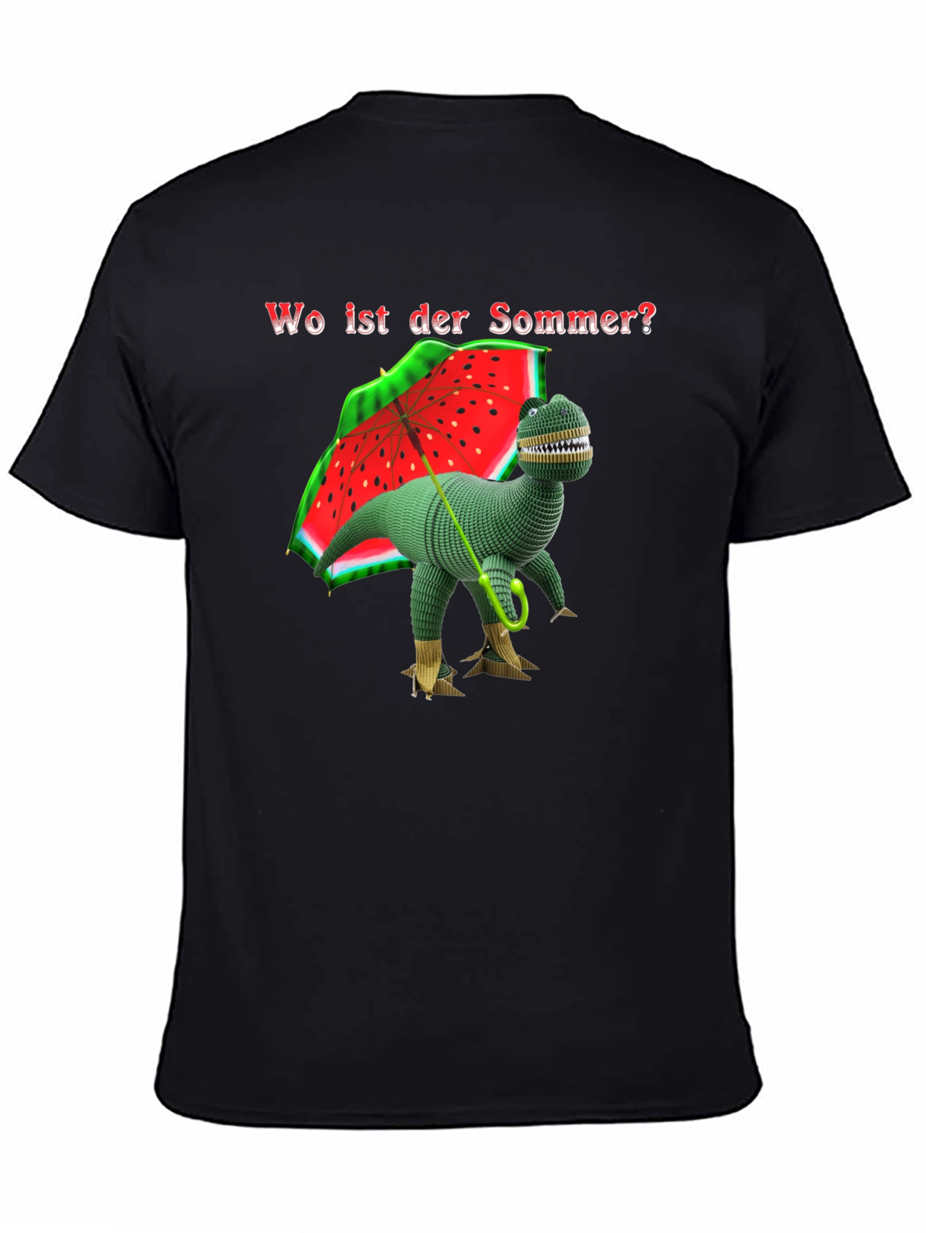 Funny Dinosaur T-Shirt - Wo ist der Sommer?