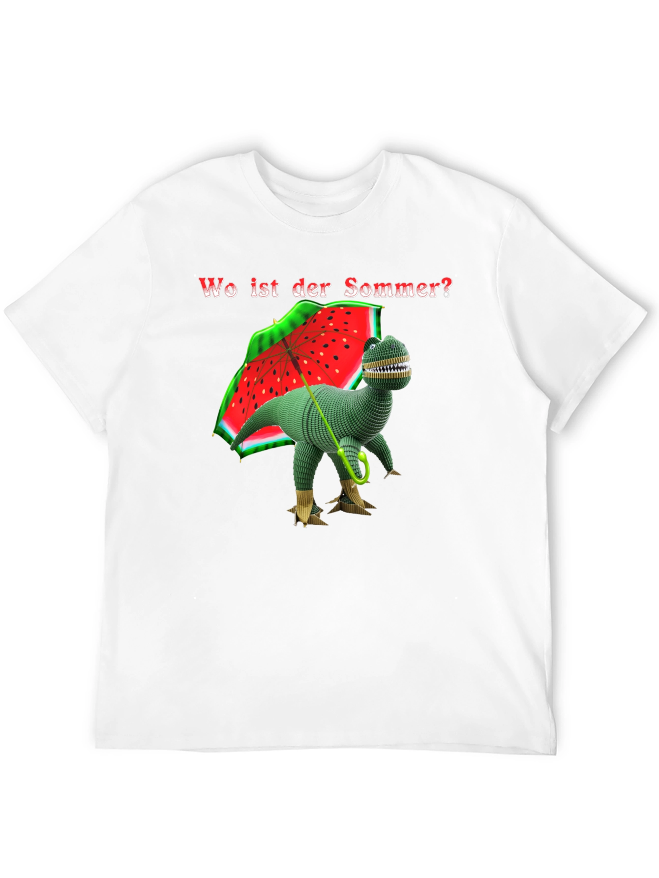 Funny Dinosaur T-Shirt - Wo ist der Sommer?