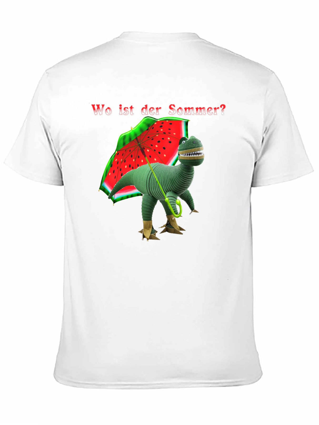 Funny Dinosaur T-Shirt - Wo ist der Sommer?