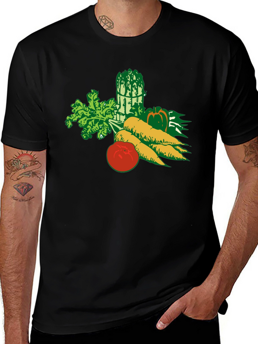 Vibrant Veggie Graphic Tee - Fresh & Fun Design