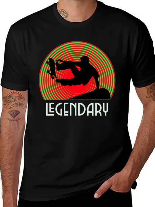 Legendary Skateboarder Graphic Tee - Black