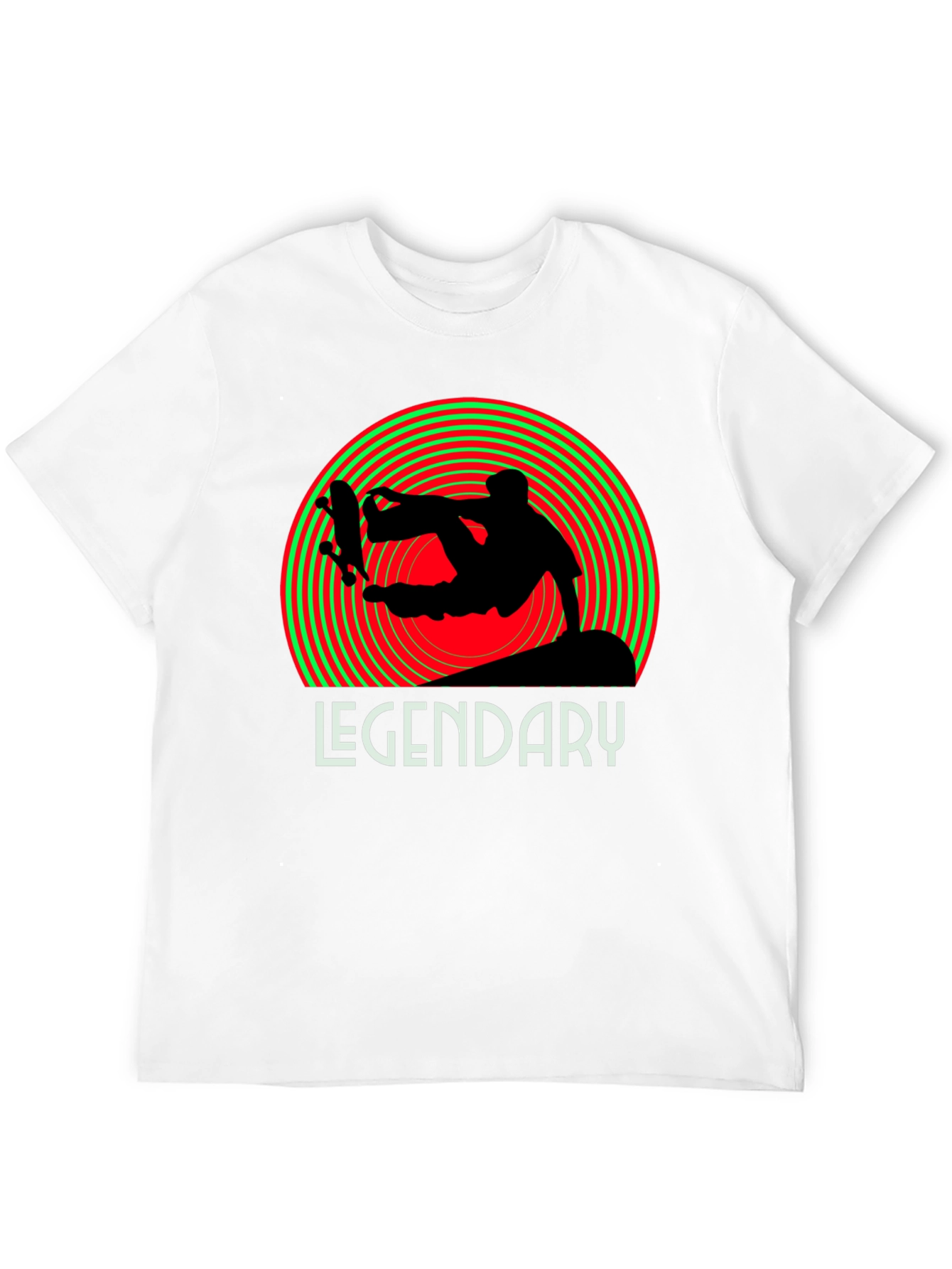 Legendary Skateboarder Graphic Tee - Black