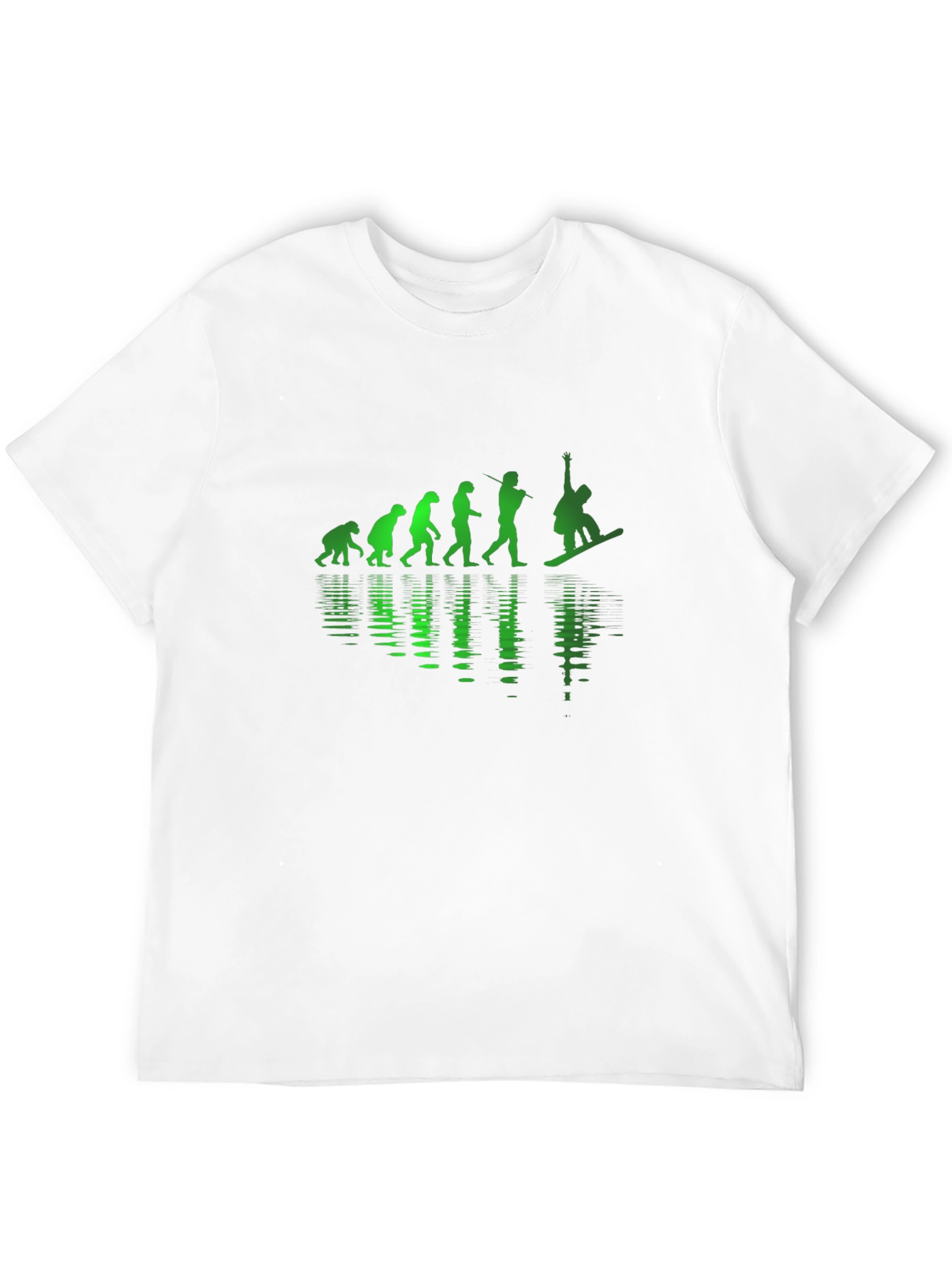 Snowboarder Evolution Black T-Shirt