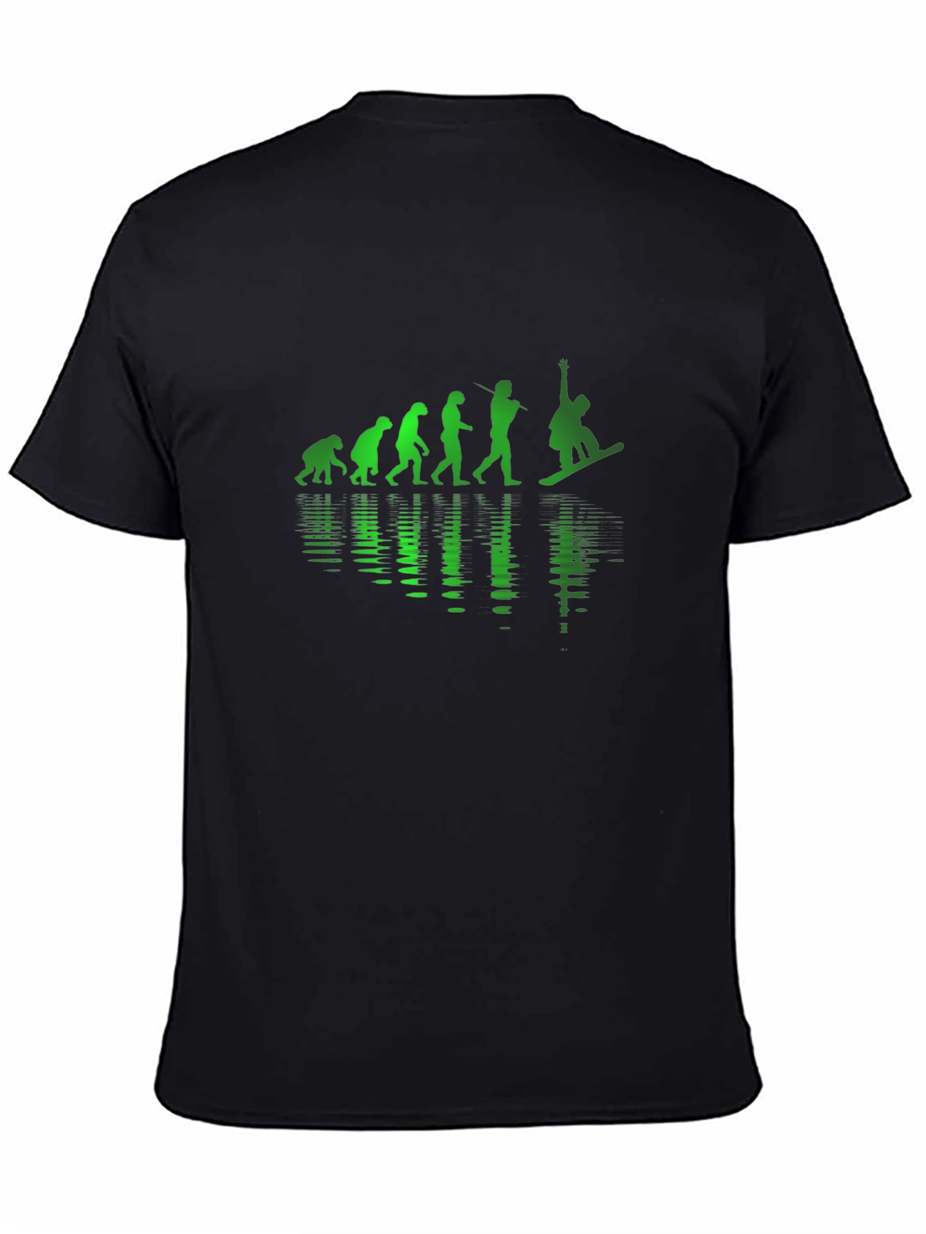 Snowboarder Evolution Black T-Shirt