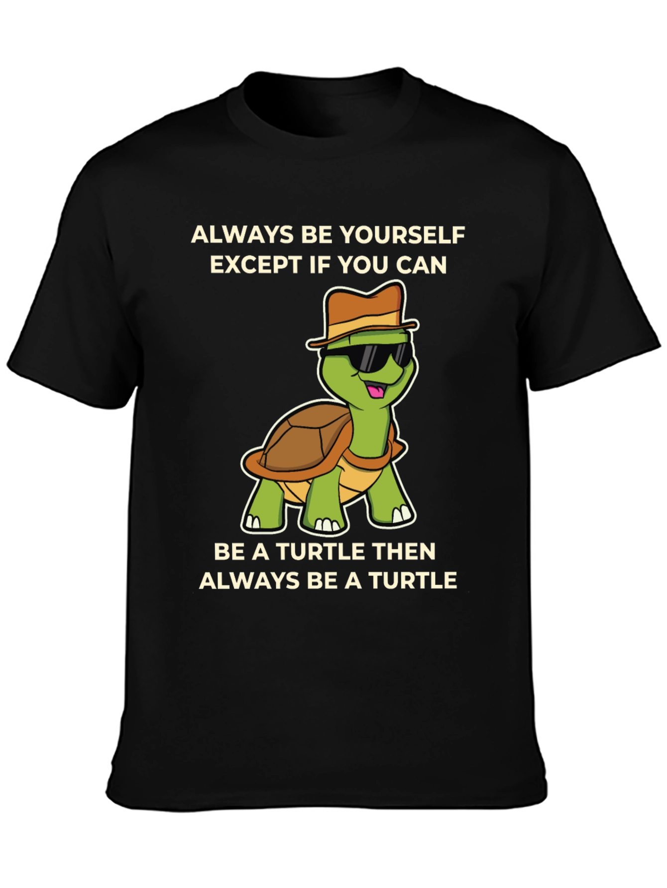 Funny Turtle Graphic T-Shirt - Always Be Yourself