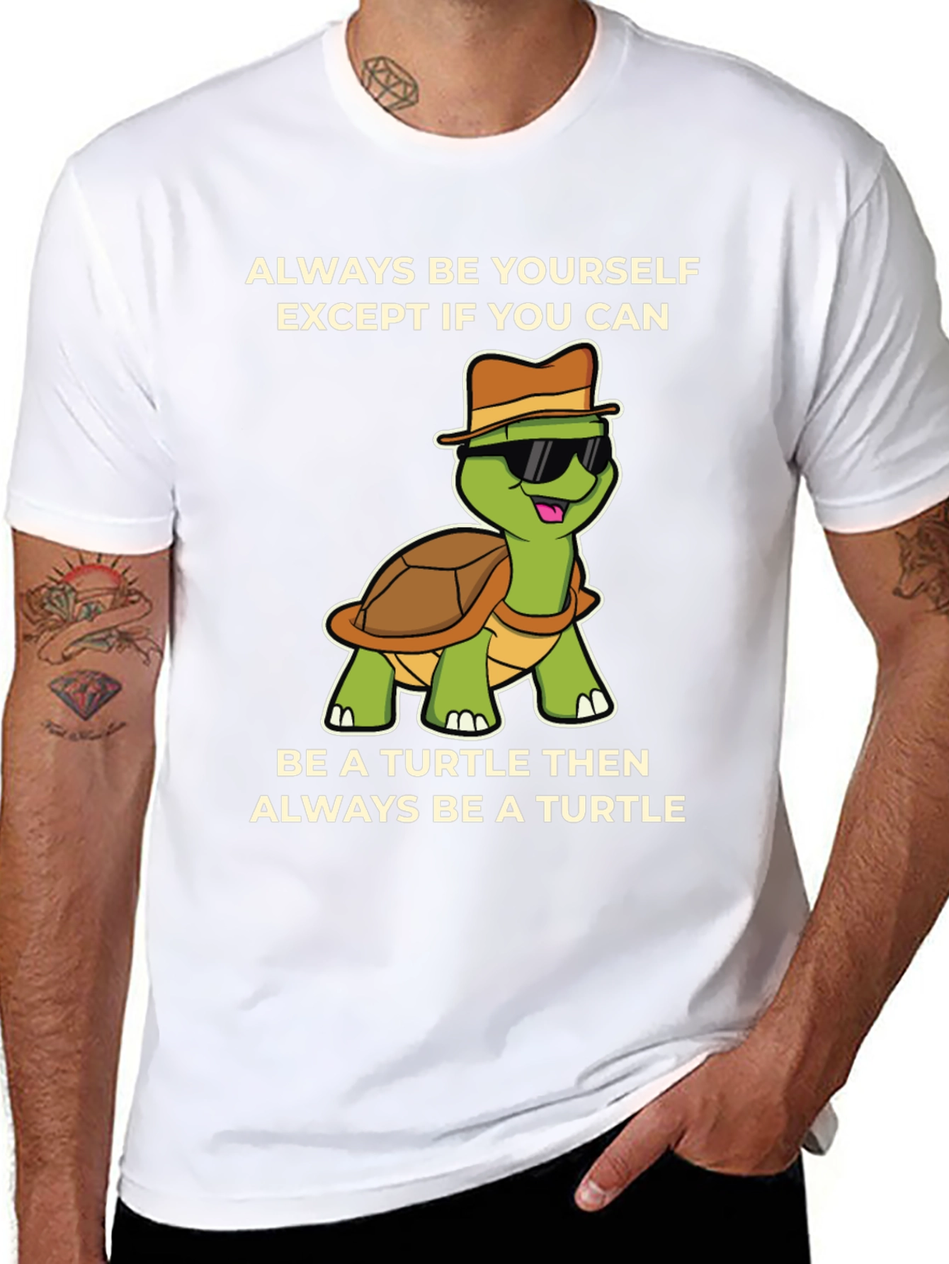 Funny Turtle Graphic T-Shirt - Always Be Yourself
