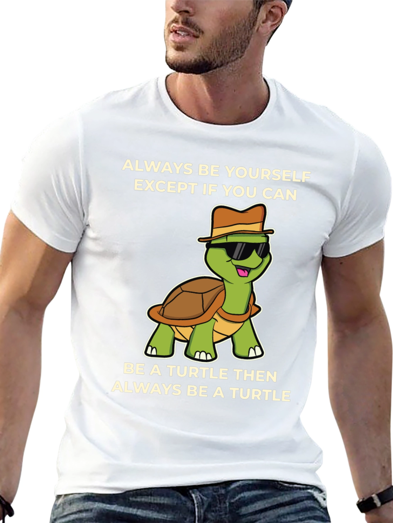 Funny Turtle Graphic T-Shirt - Always Be Yourself