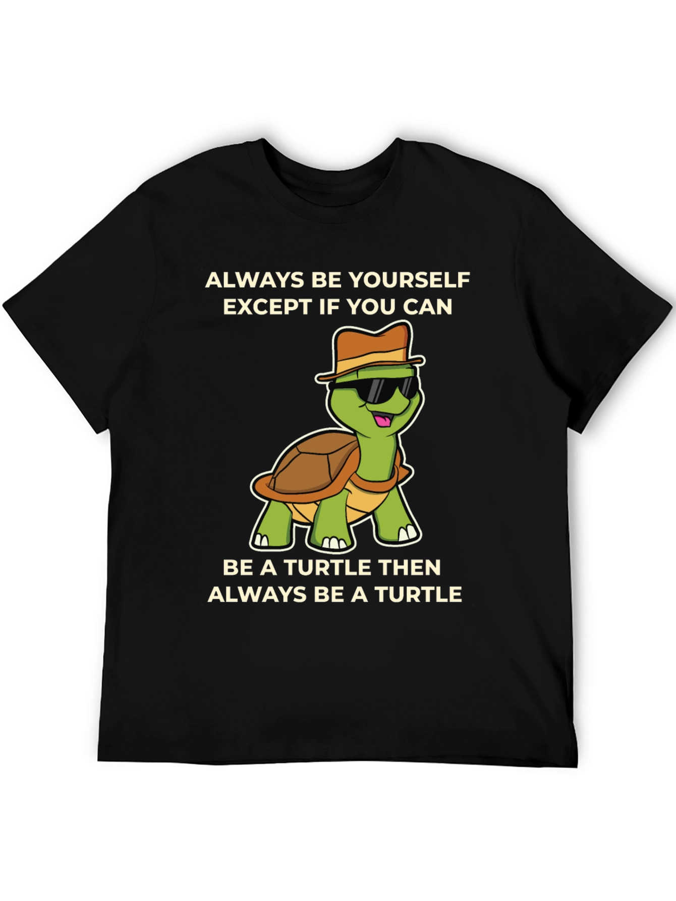 Funny Turtle Graphic T-Shirt - Always Be Yourself