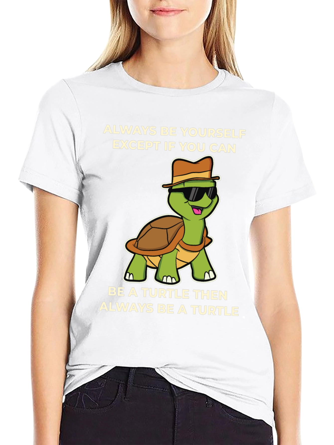 Funny Turtle Graphic T-Shirt - Always Be Yourself