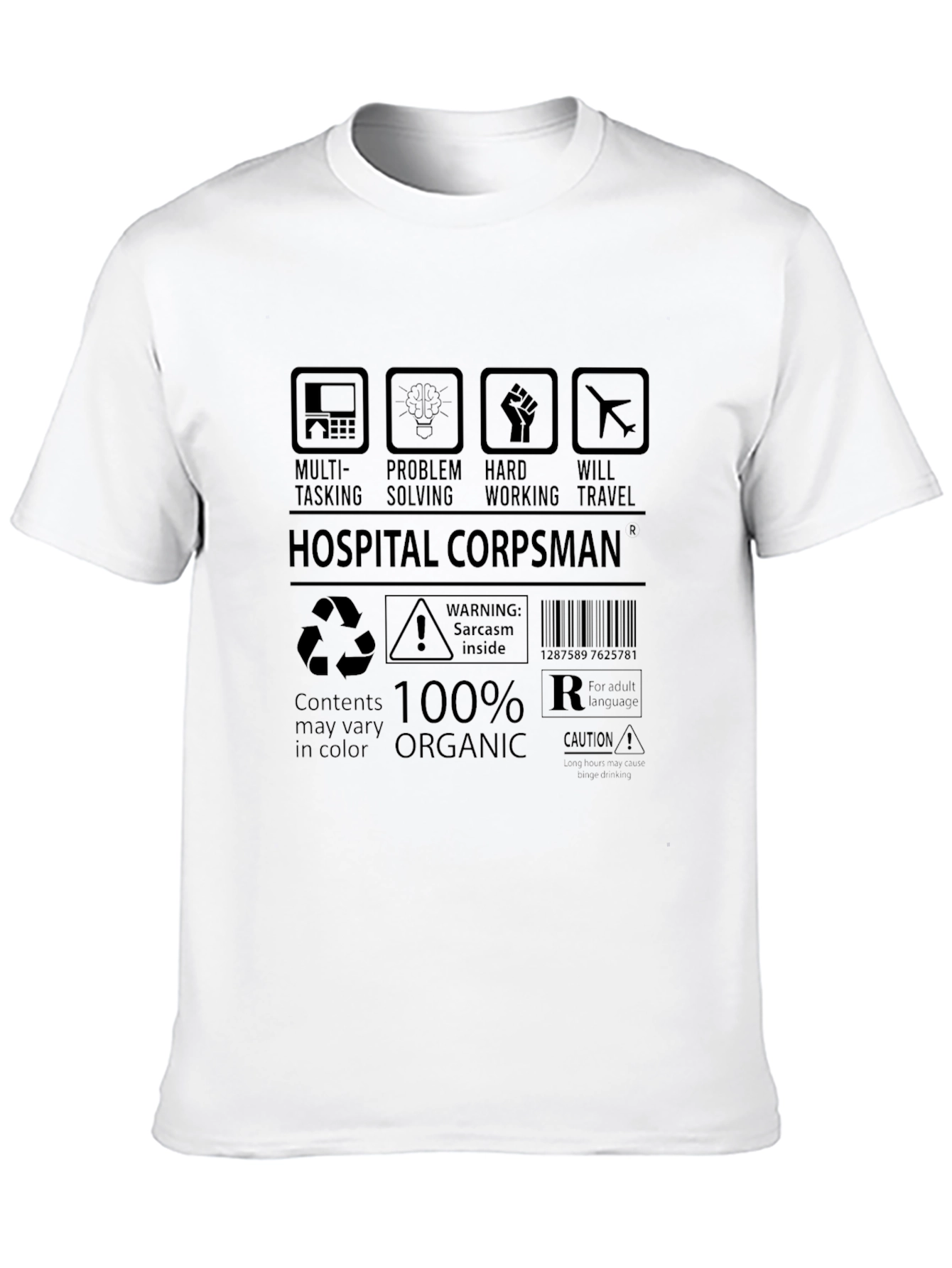 Hospital Corpsman T-Shirt: Multi-Tasking Organic