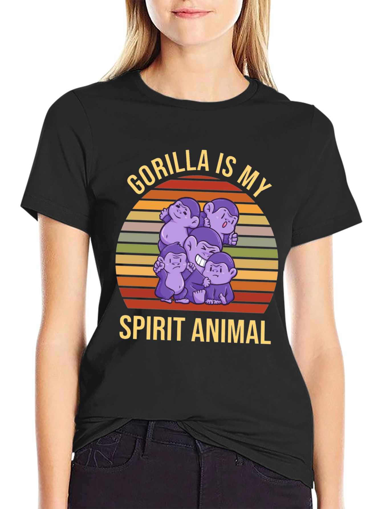 Gorilla Spirit Animal T-Shirt - Fun Ape Design