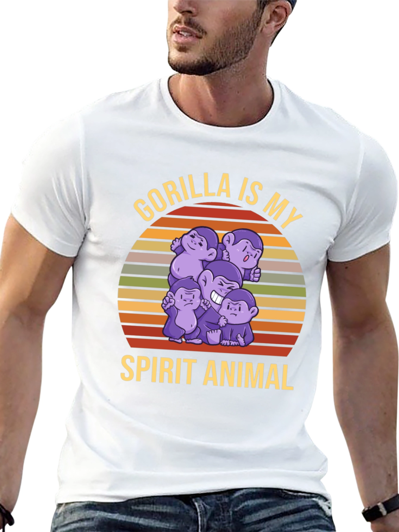 Gorilla Spirit Animal T-Shirt - Fun Ape Design