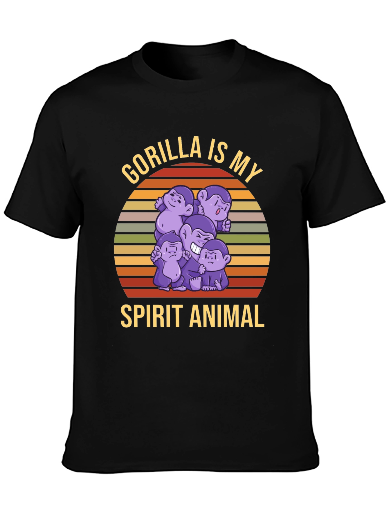 Gorilla Spirit Animal T-Shirt - Fun Ape Design