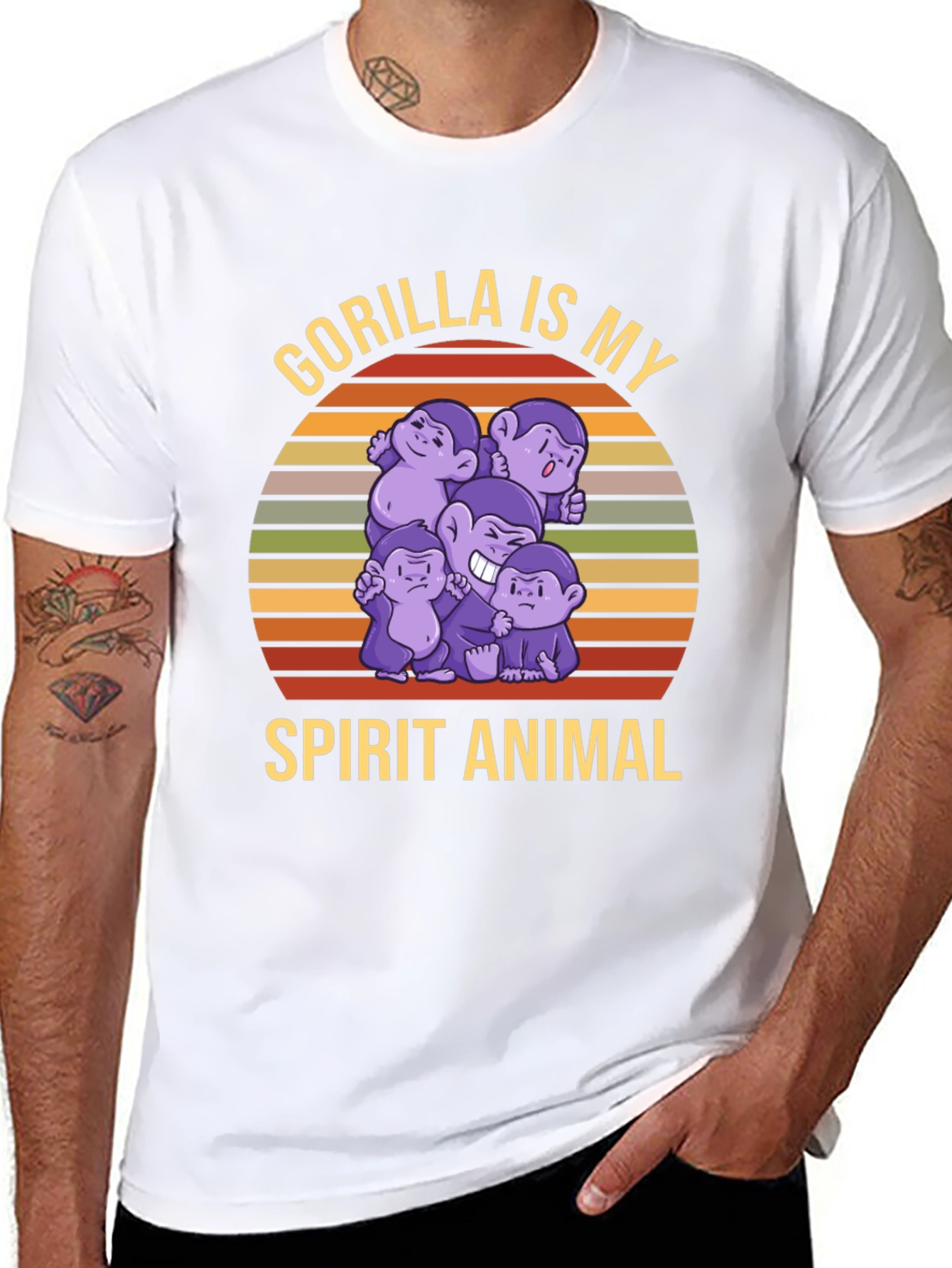 Gorilla Spirit Animal T-Shirt - Fun Ape Design
