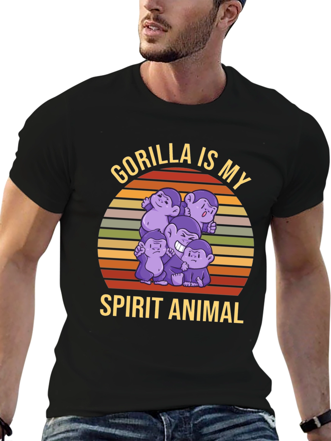 Gorilla Spirit Animal T-Shirt - Fun Ape Design