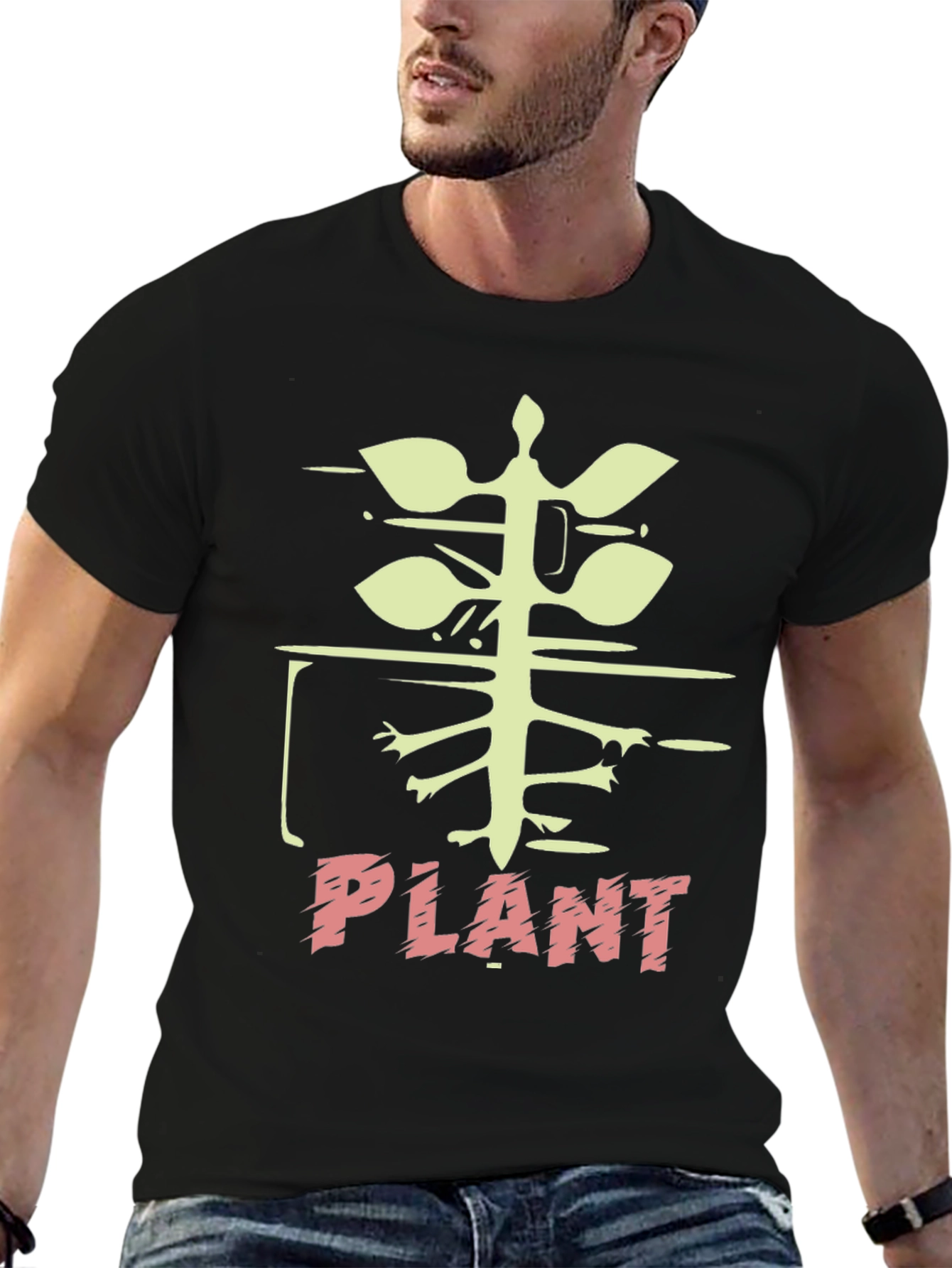 Plant Graphic Tee - Modern Nature Lover Shirt