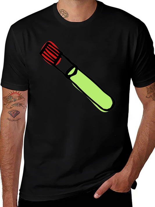 Novelty Marker Graphic Tee - Mens Black T-Shirt