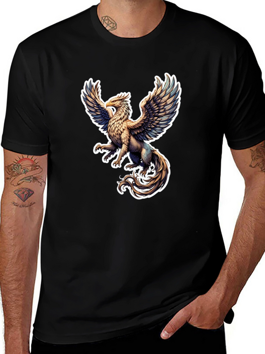 Griffin Graphic Tee - Black Stylish T-Shirt