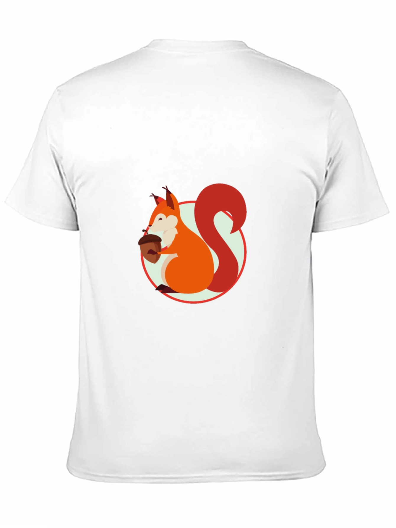 Squirrel Graphic Print Black T-Shirt