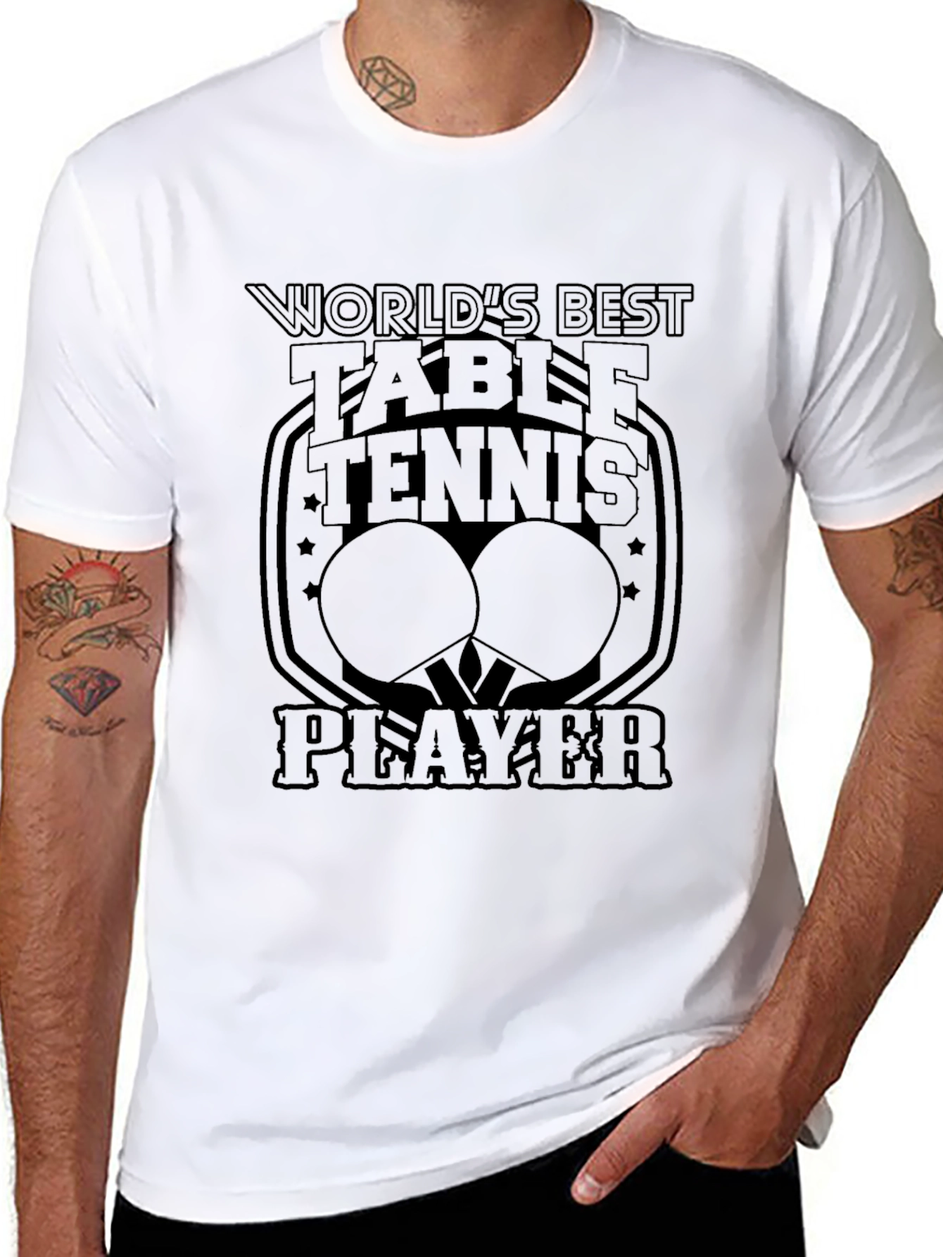 Worlds Best Table Tennis Player Graphic Tee