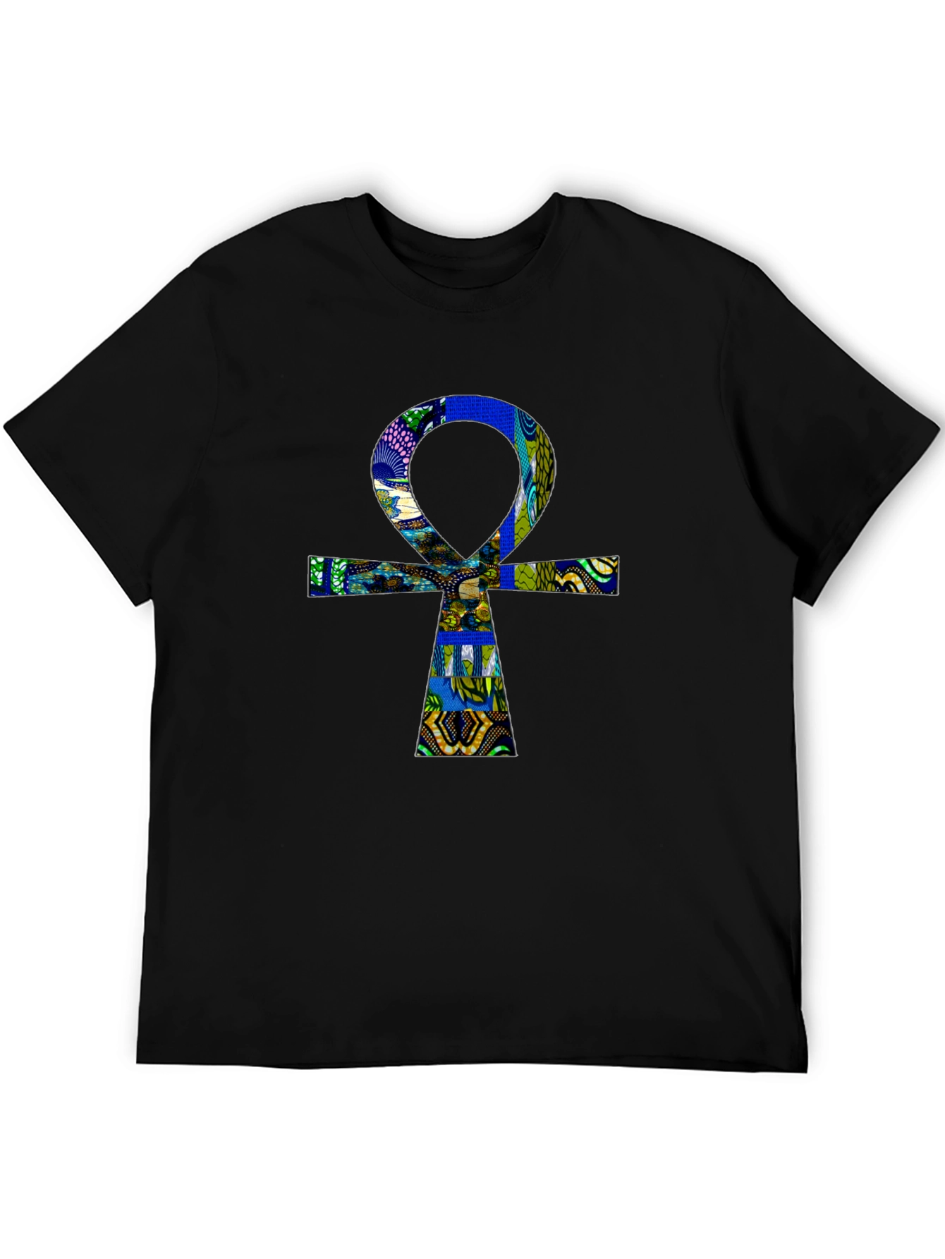 Ankh T-Shirt - Black Cotton Graphic Tee