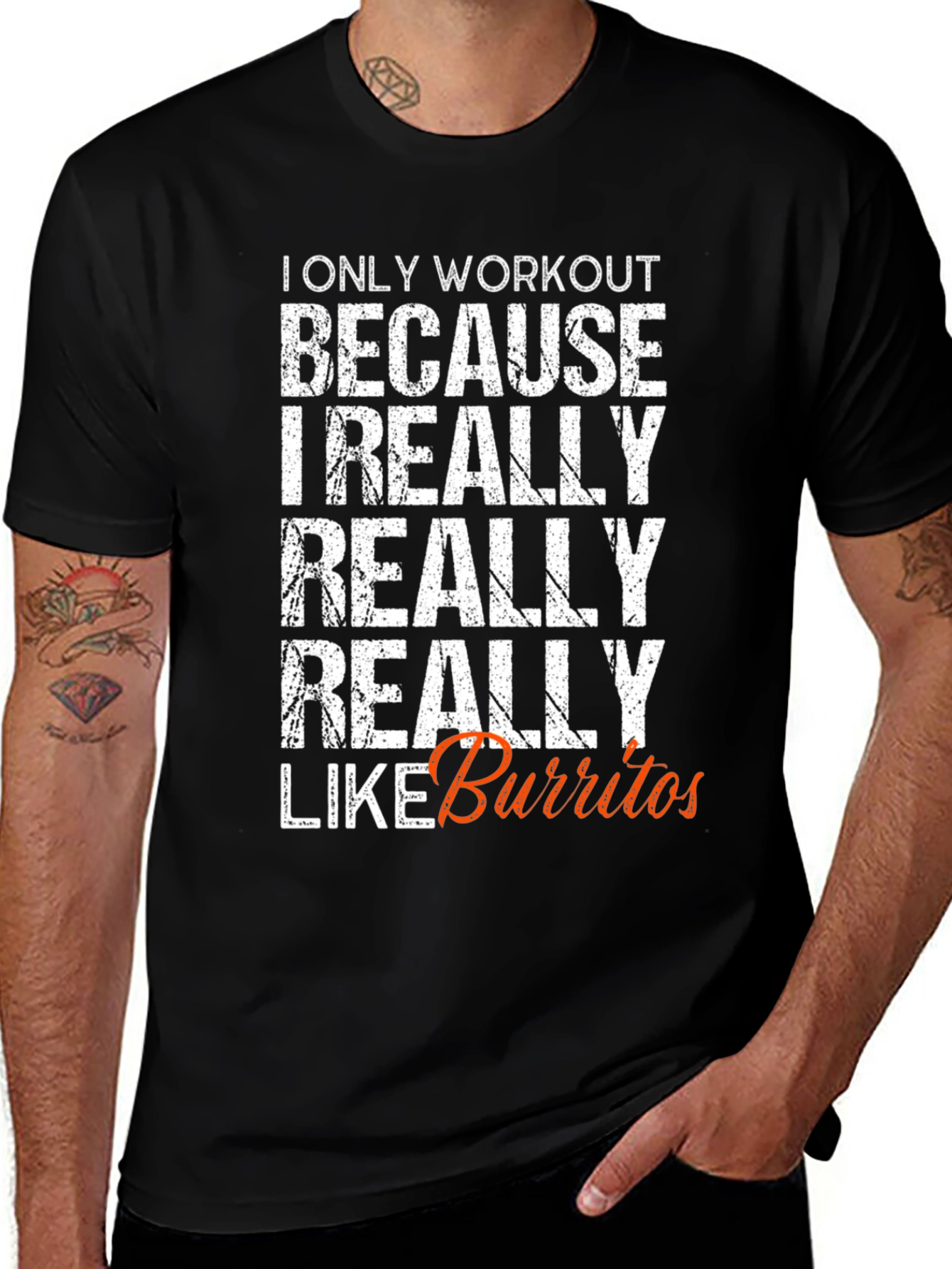 Workout for Burritos Funny T-Shirt
