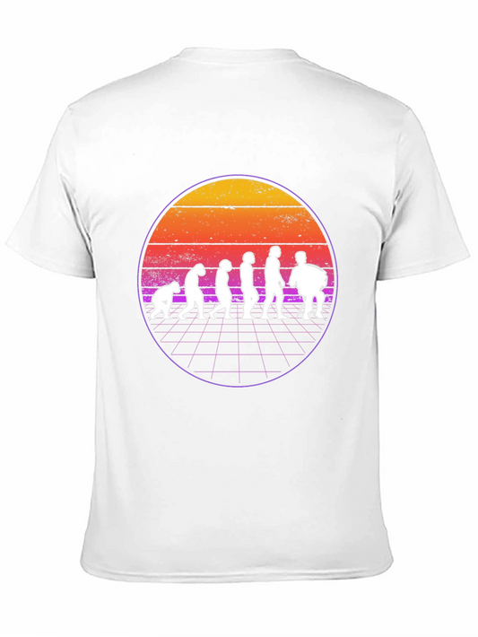 Evolution of Accordion Player Retro T-Shirt