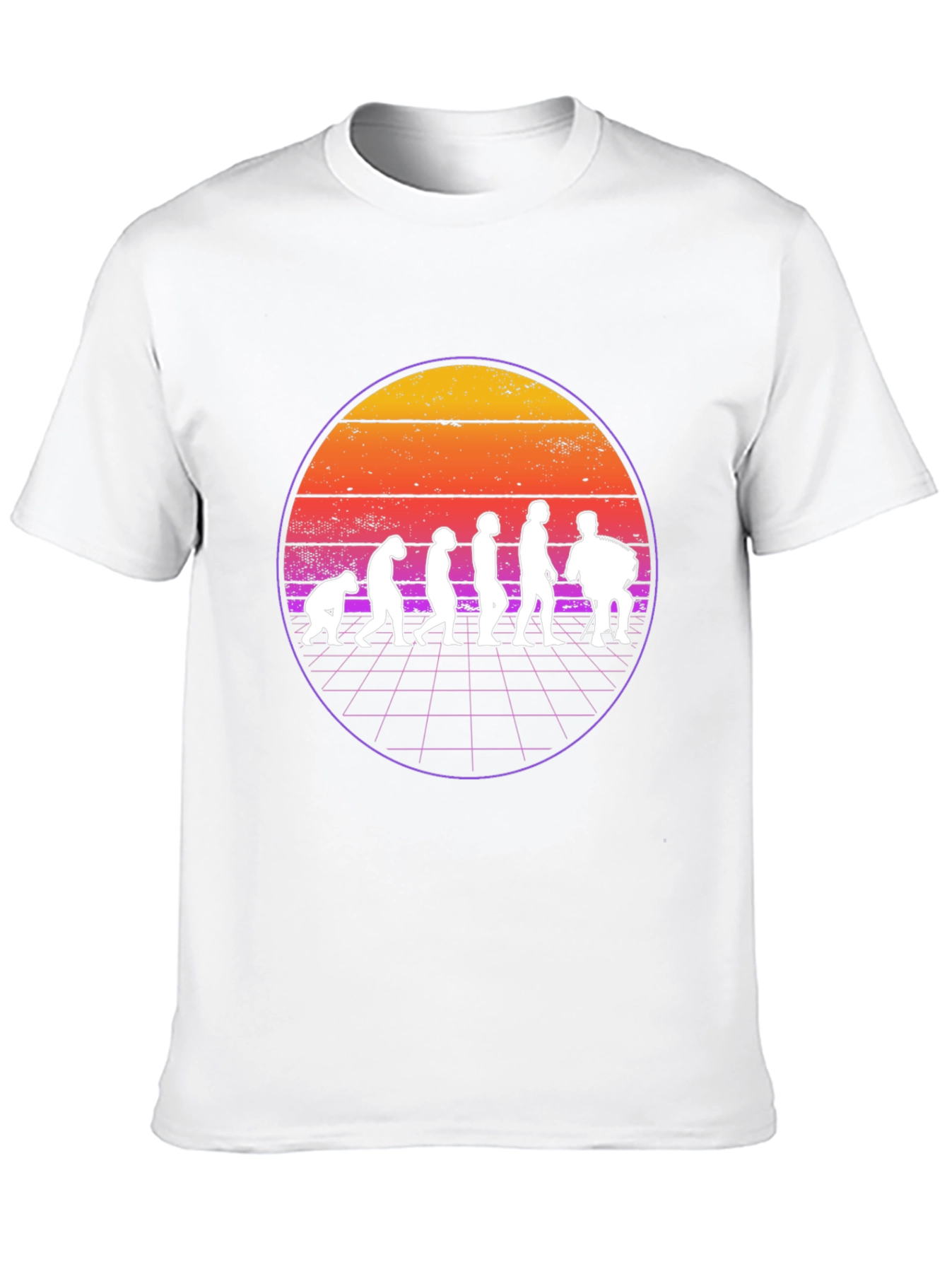 Evolution of Accordion Player Retro T-Shirt