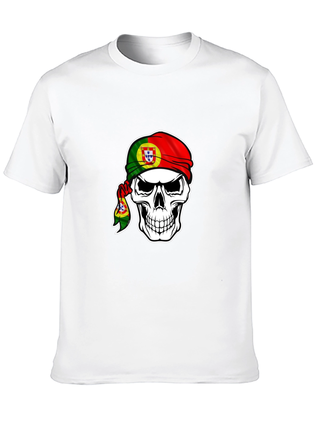 Portuguese Pride Skull T-Shirt - Black
