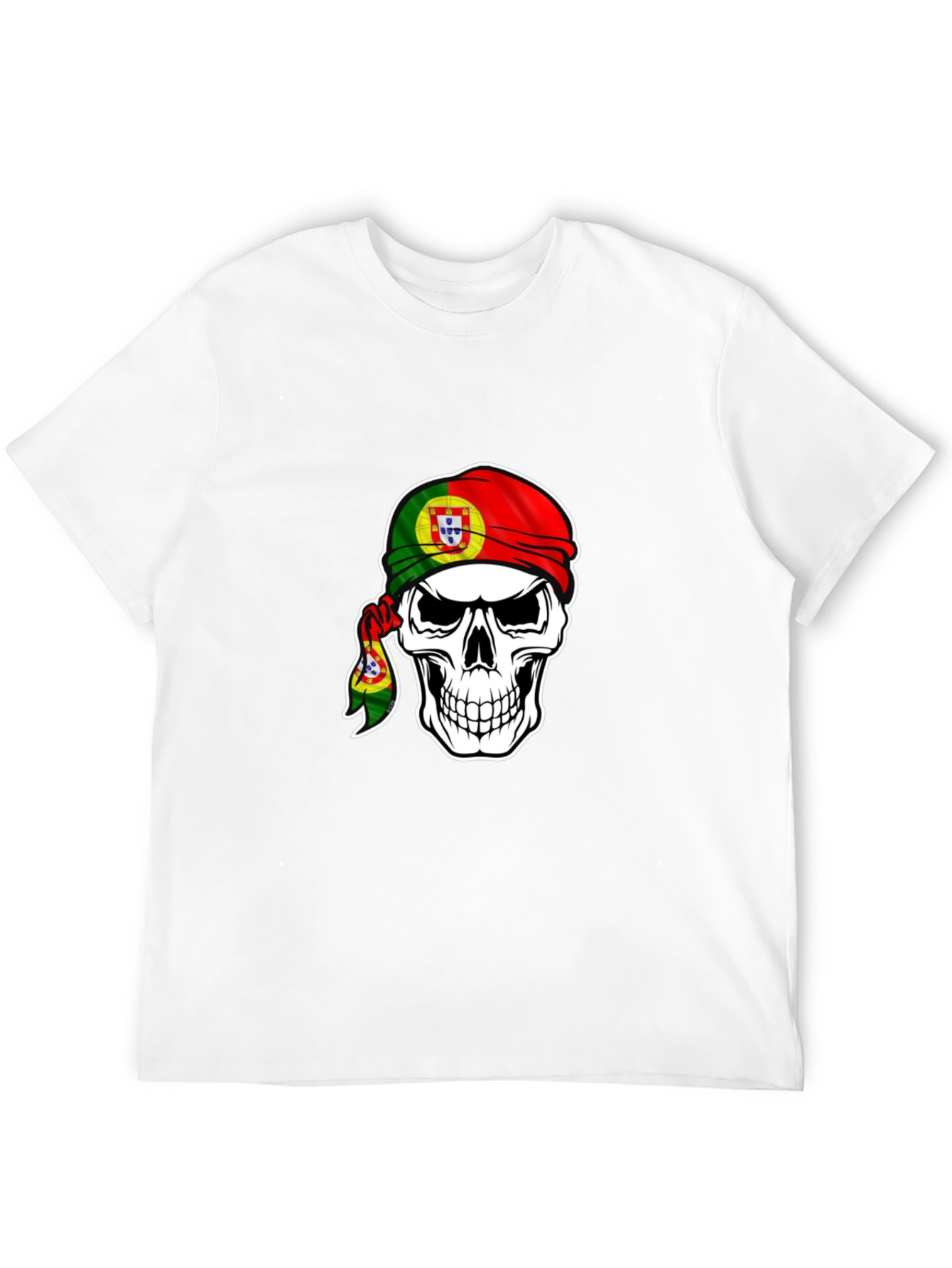 Portuguese Pride Skull T-Shirt - Black