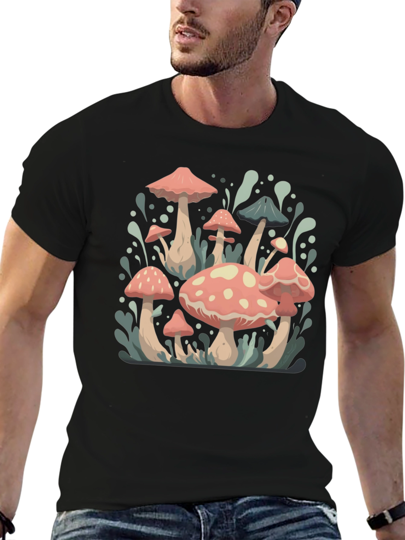 Mushroom T-Shirt - Retro Toadstool Design