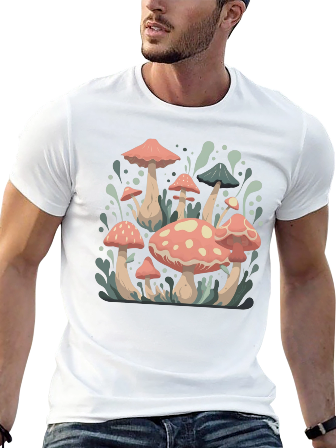 Mushroom T-Shirt - Retro Toadstool Design