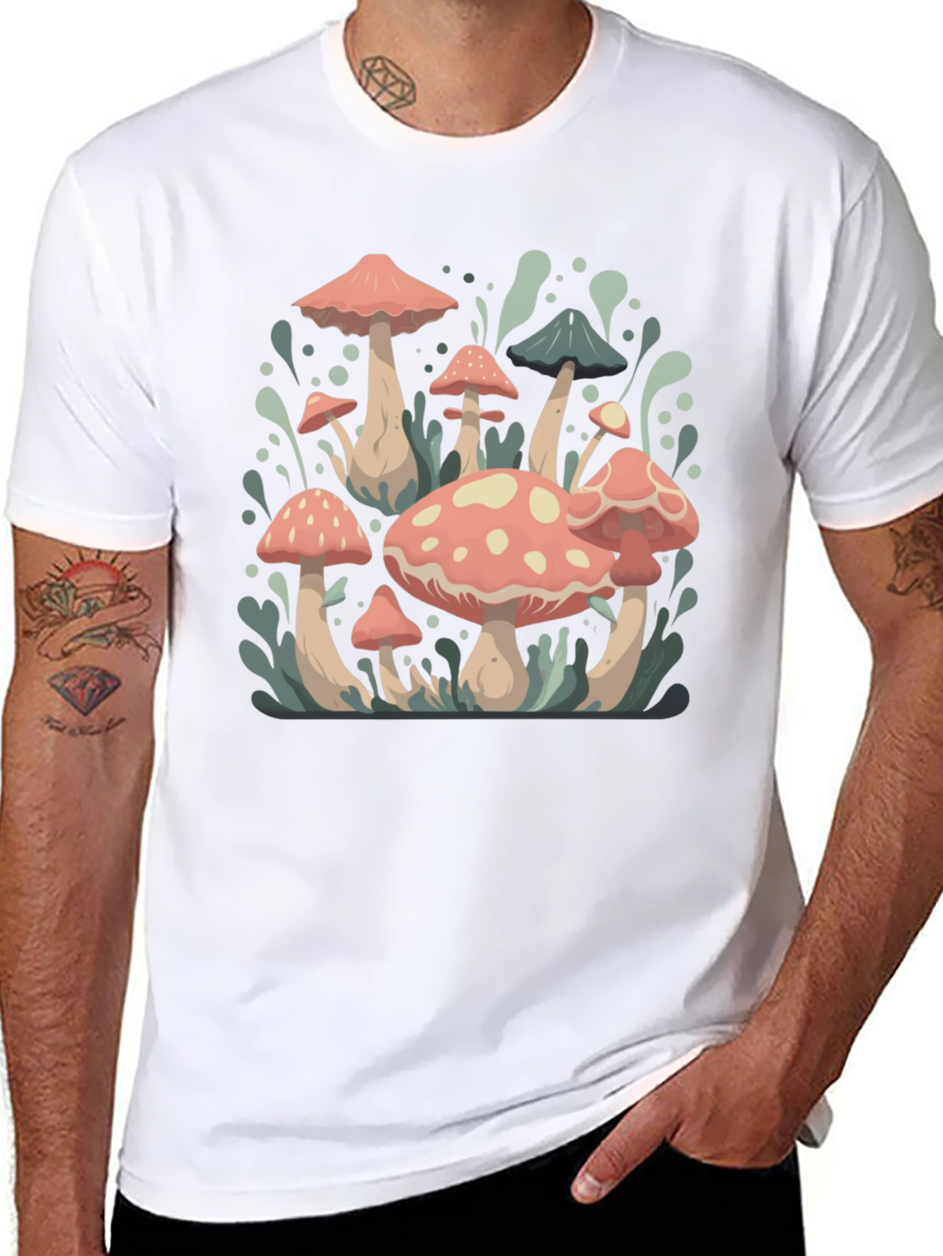 Mushroom T-Shirt - Retro Toadstool Design