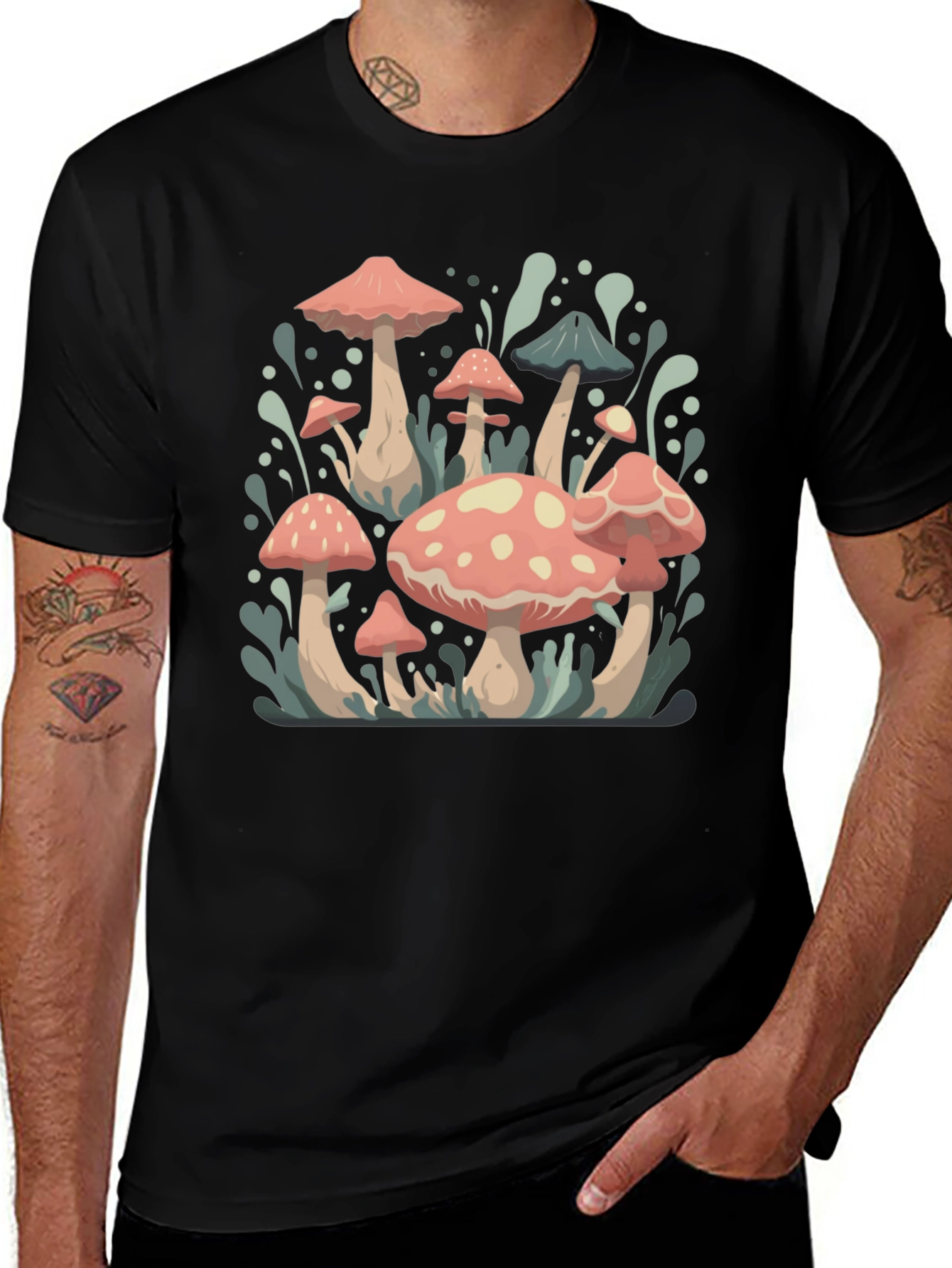 Mushroom T-Shirt - Retro Toadstool Design