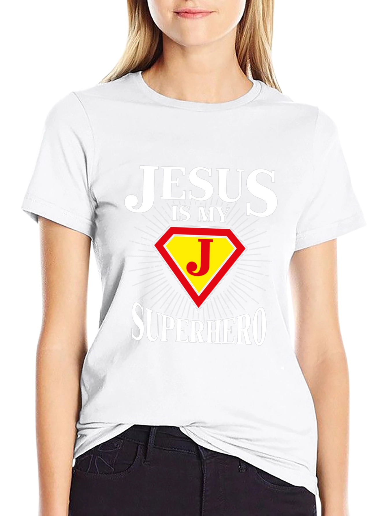 Jesus is My Superhero Graphic T-Shirt