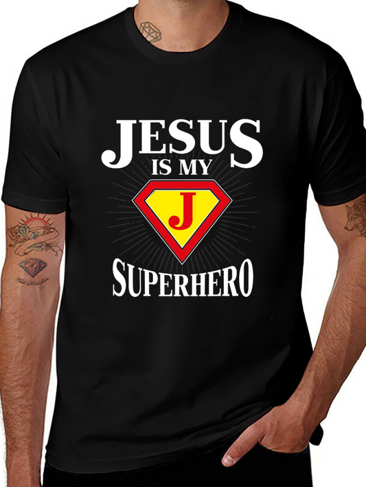 Jesus is My Superhero Graphic T-Shirt
