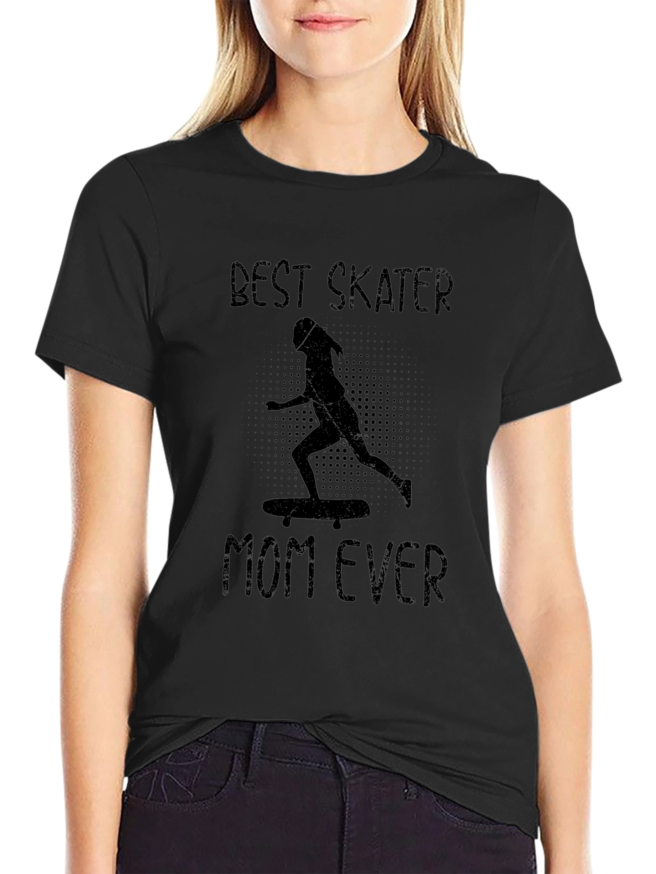 Best Skater Mom Ever T-Shirt - Black