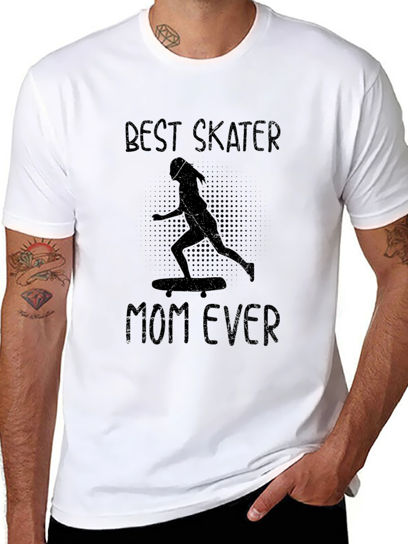 Best Skater Mom Ever T-Shirt - Black