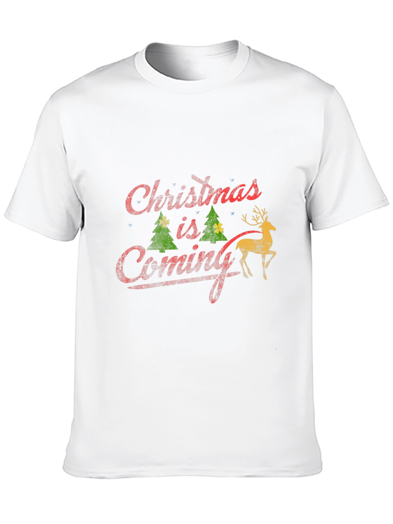 Christmas is Coming Black T-Shirt