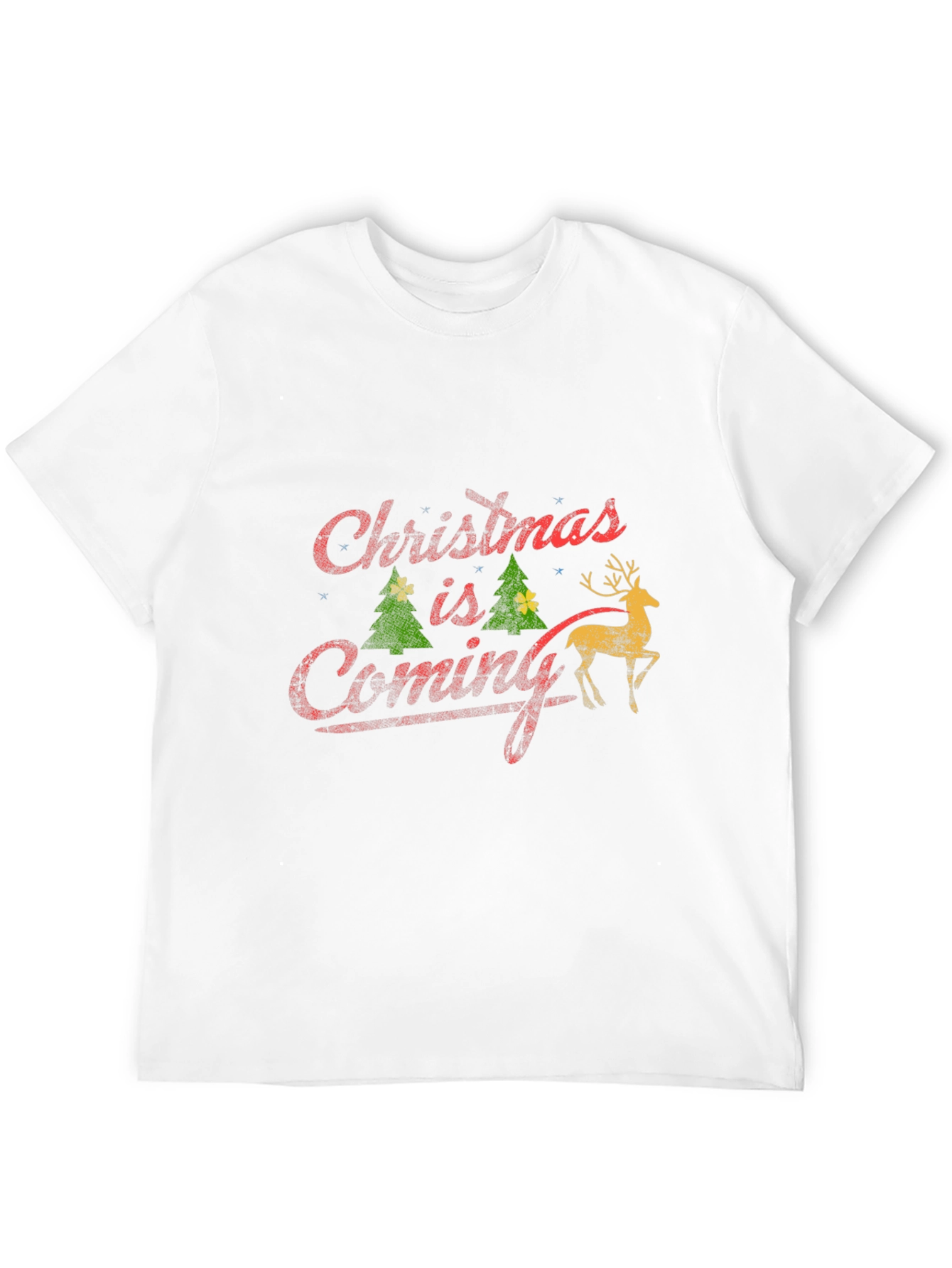 Christmas is Coming Black T-Shirt