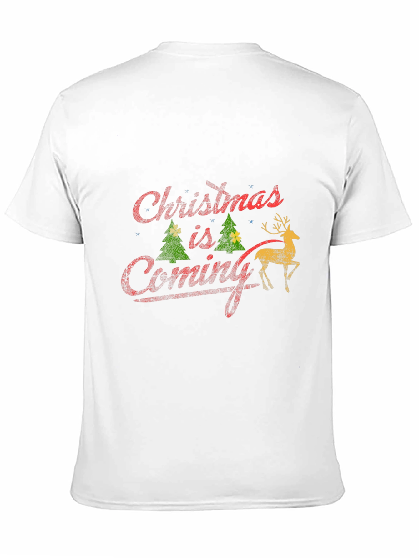 Christmas is Coming Black T-Shirt