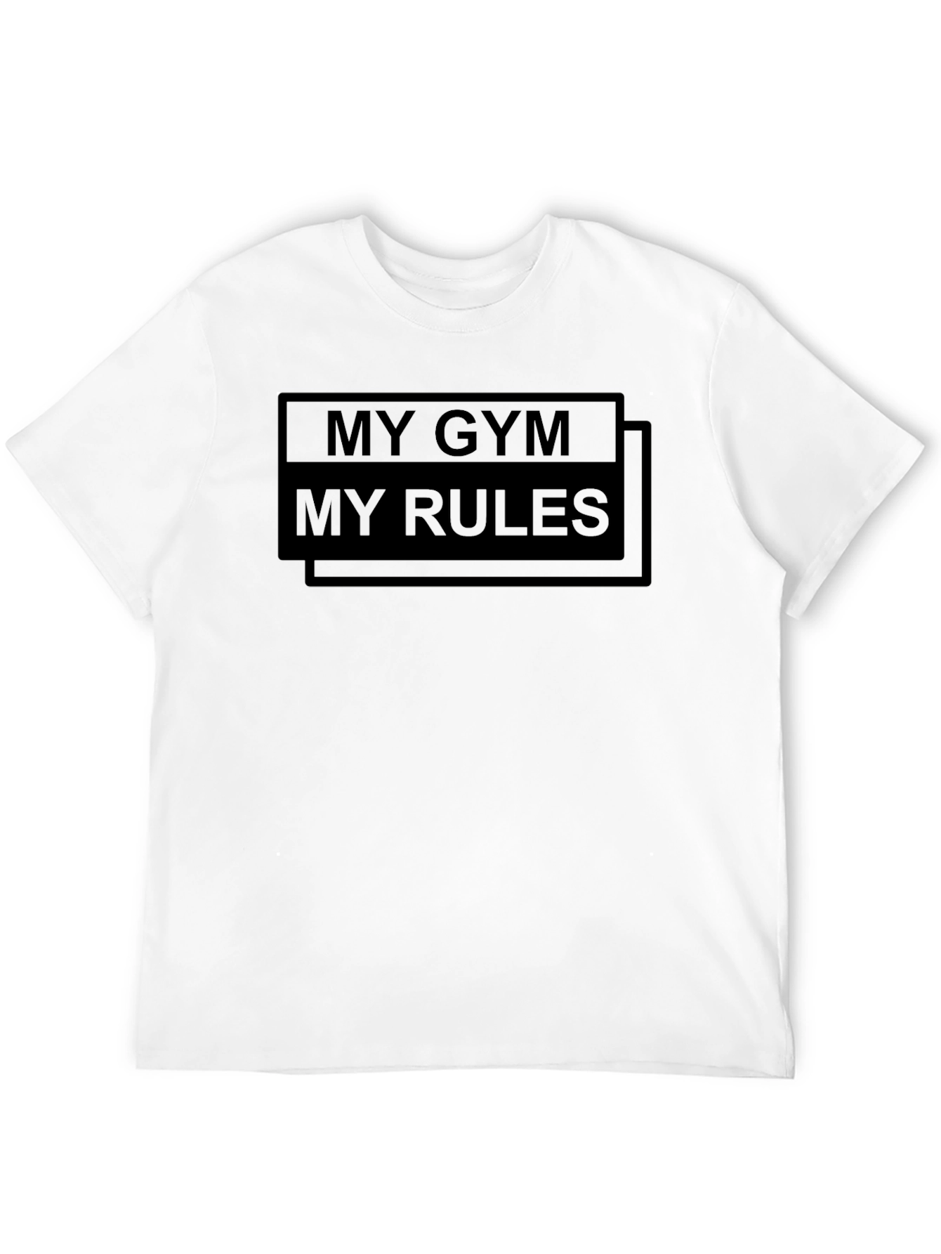 My Gym My Rules Black Graphic T-Shirt