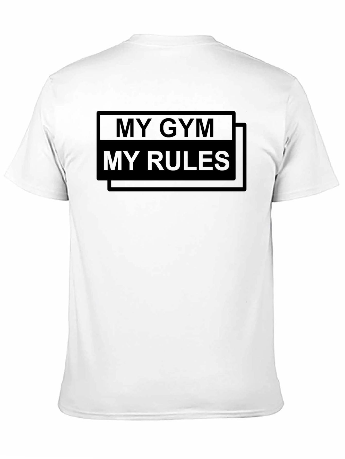 My Gym My Rules Black Graphic T-Shirt